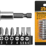 Juego De Puntas Ingco 9 Piezas Acero Cr-V Industrial