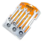 Juego De Llaves Combinadas Con Crique Ingco 6 Piezas Industrial - Imagen 2