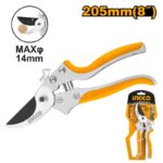 Tijera De Poda Ingco 8 Pulgadas Industrial Corte Preciso