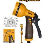 Pistola De Riego Ingco 9 Funciones Para Jardín Profesional