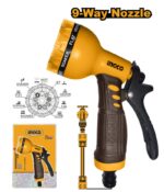 Pistola De Riego Ingco 9 Funciones Para Jardín Profesional