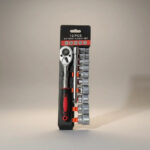 Juego Tubos Crique 3/8 Cr-v 12pz Hasta 22mm Con Extensión